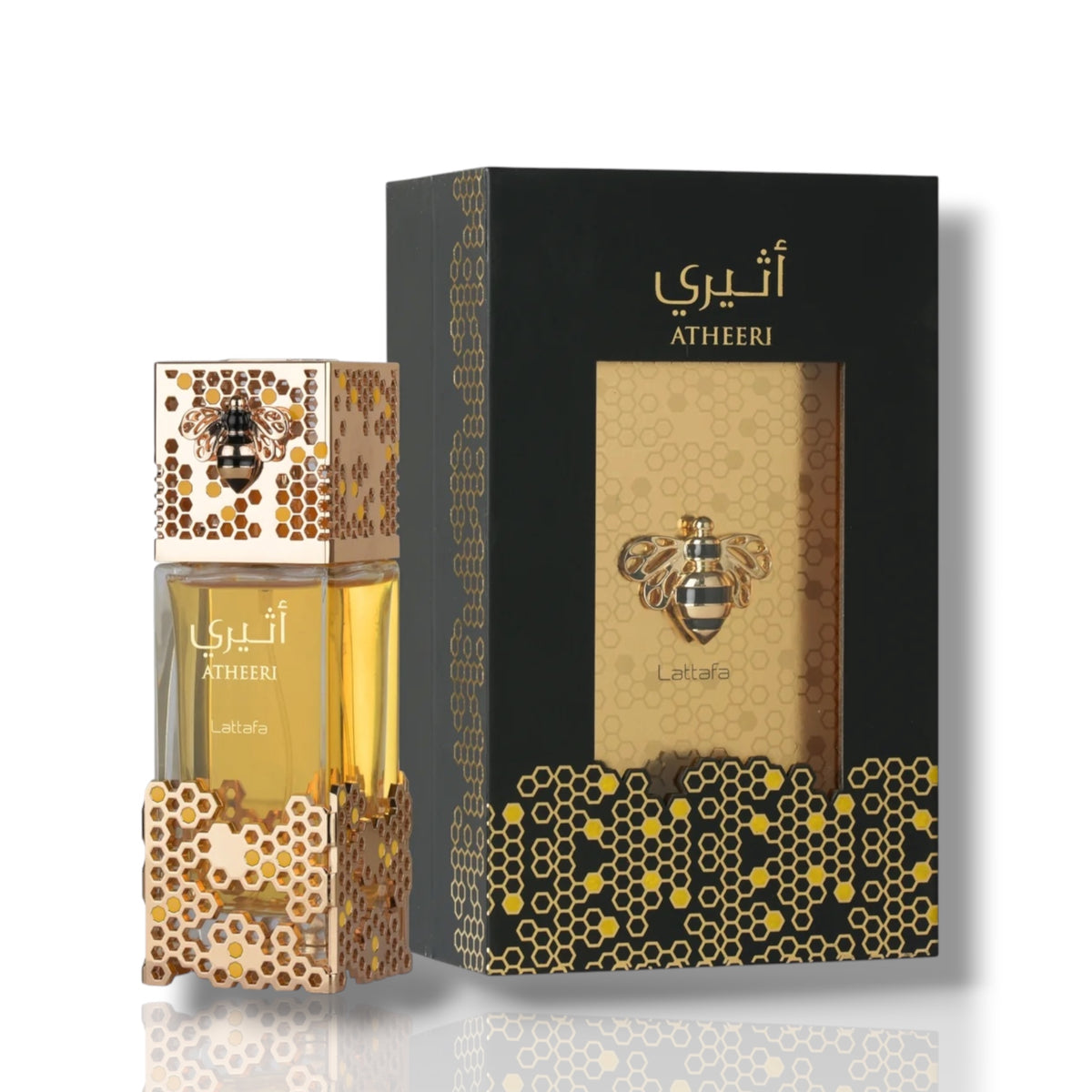 Atheeri by Lattafa Eau de Parfum 100ml perfume bottle and packaging