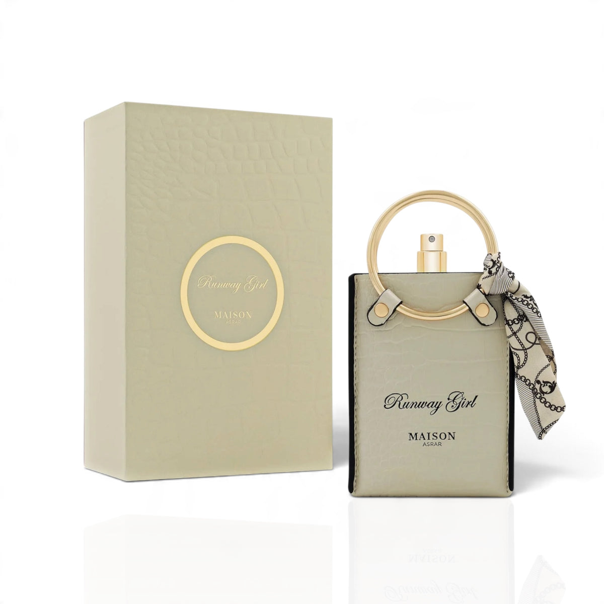 Runway Girl by Maison Asrar Eau de Parfum 100ml perfume bottle and packaging