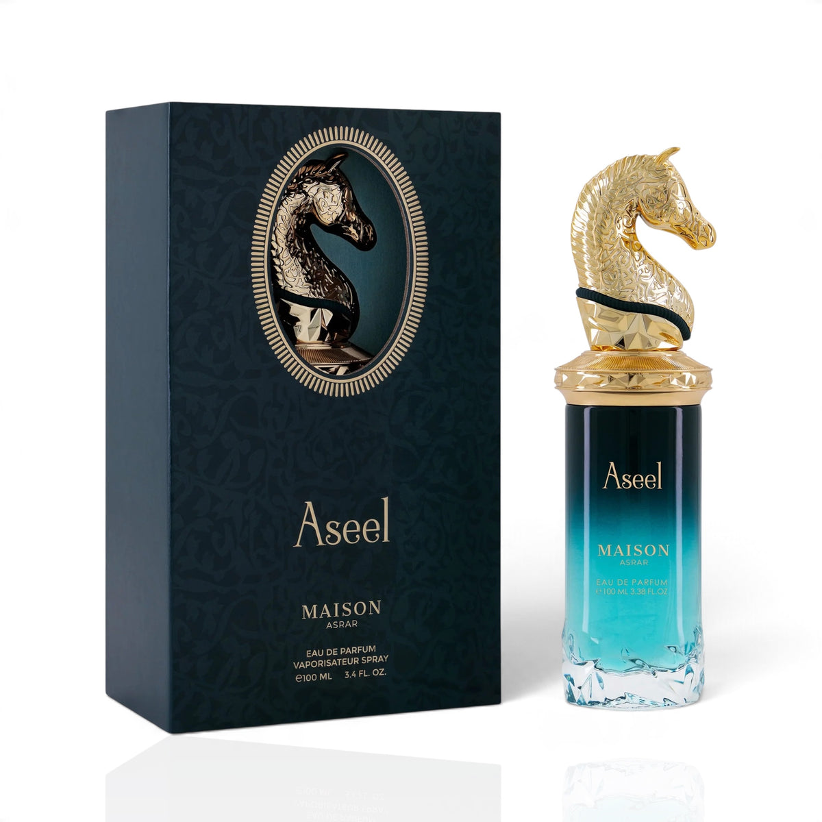 Aseel by Maison Asrar Eau de Parfum 100ml perfume bottle and packaging