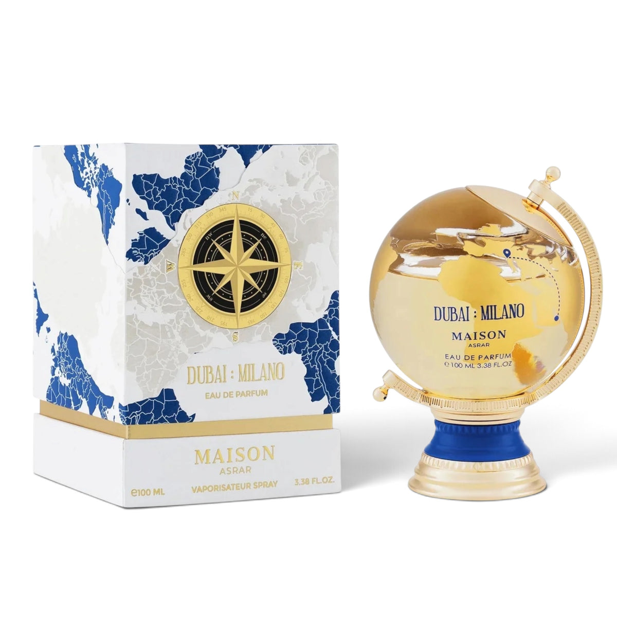 Dubai Milano by Maison Asrar Eau de Parfum 100ml perfume bottle and packaging