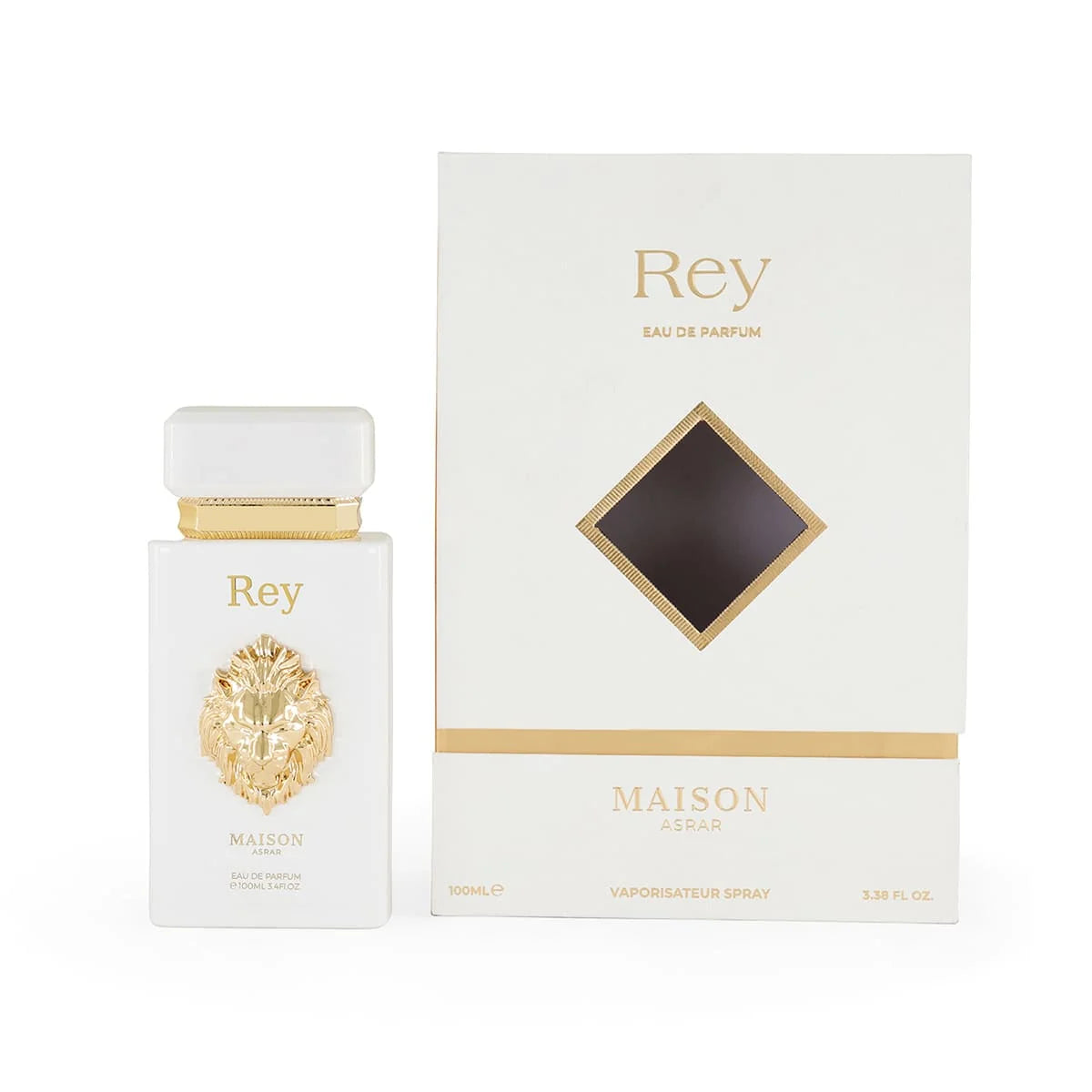 Rey by Maison Asrar Eau de Parfum 100ml perfume bottle and packaging