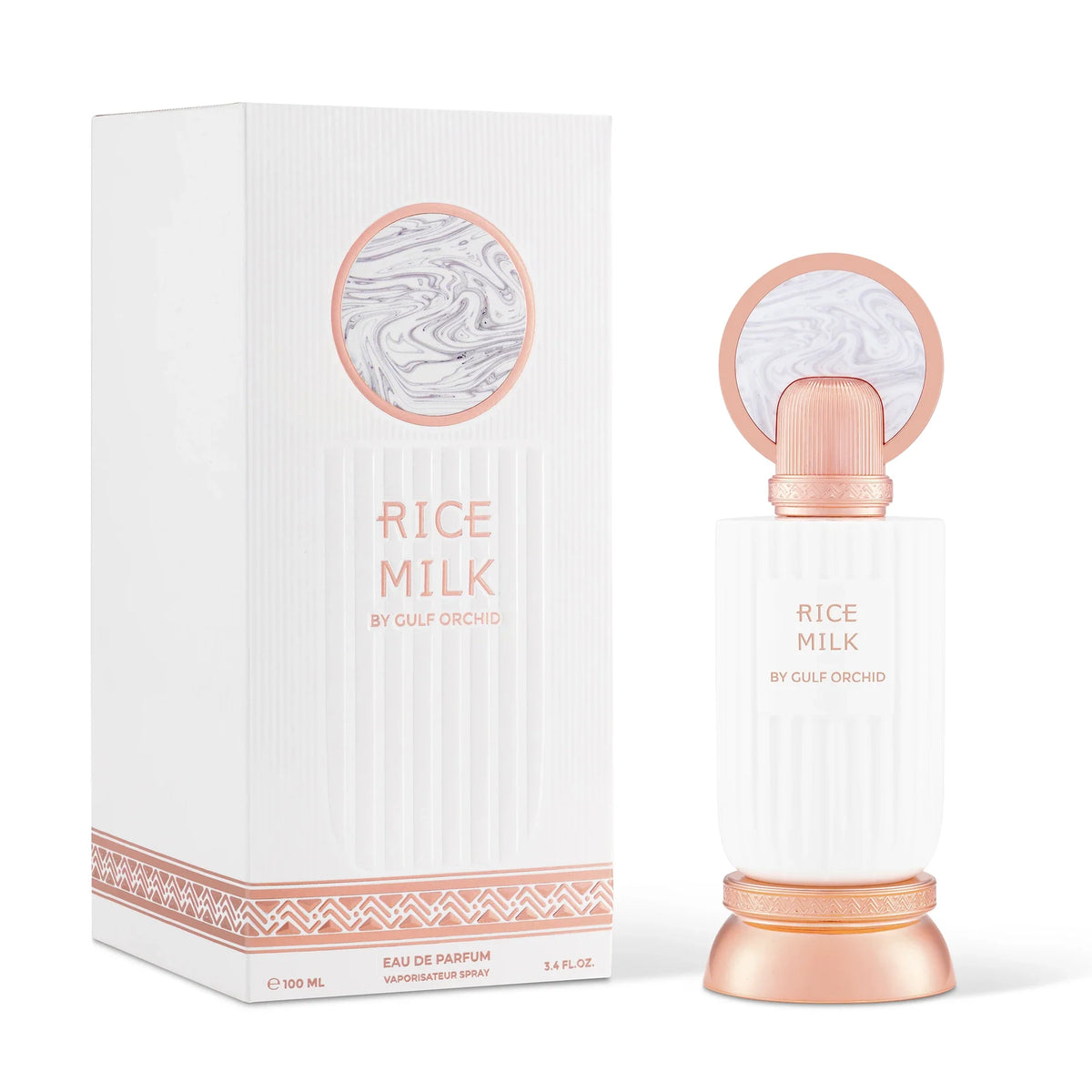 Rice Milk by Gulf Orchid Eau de Parfum 100ml perfume bottle and packaging