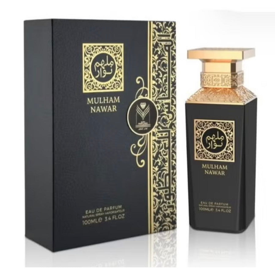 Mulham Nawar by Almas Eau de Parfum 100ml perfume bottle and packaging