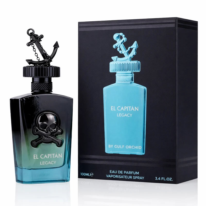 El Capitan Legacy by Gulf Orchid Eau de Parfum 100ml perfume bottle and packaging