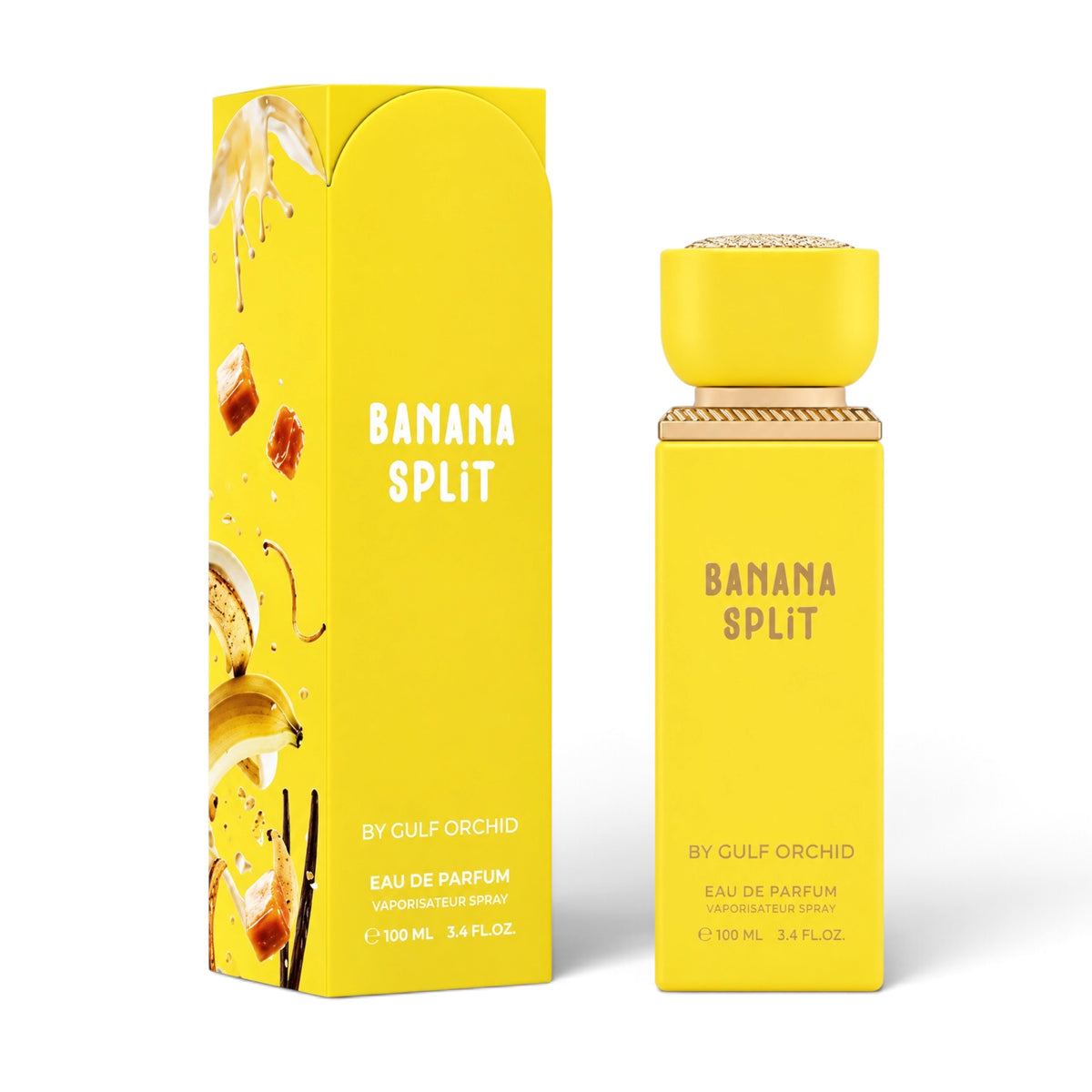 Banana Split by Gulf Orchid Eau de Parfum 100ml perfume bottle and packaging