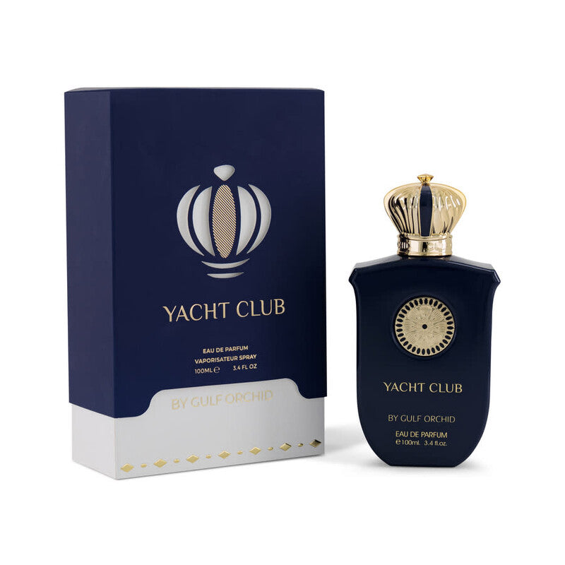 Yacht Club by Gulf Orchid Eau de Parfum 100ml perfume bottle and packaging