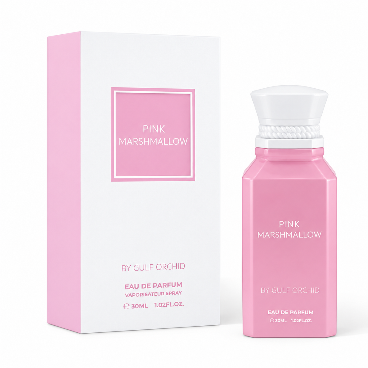 Pink Marshmallow by Gulf Orchid Eau de Parfum 30ml perfume bottle and packaging