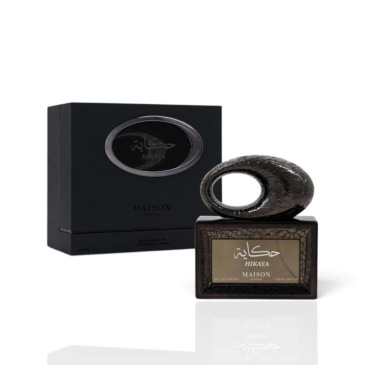 Hikaya by Maison Asrar Eau de Parfum 100ml perfume bottle and packaging
