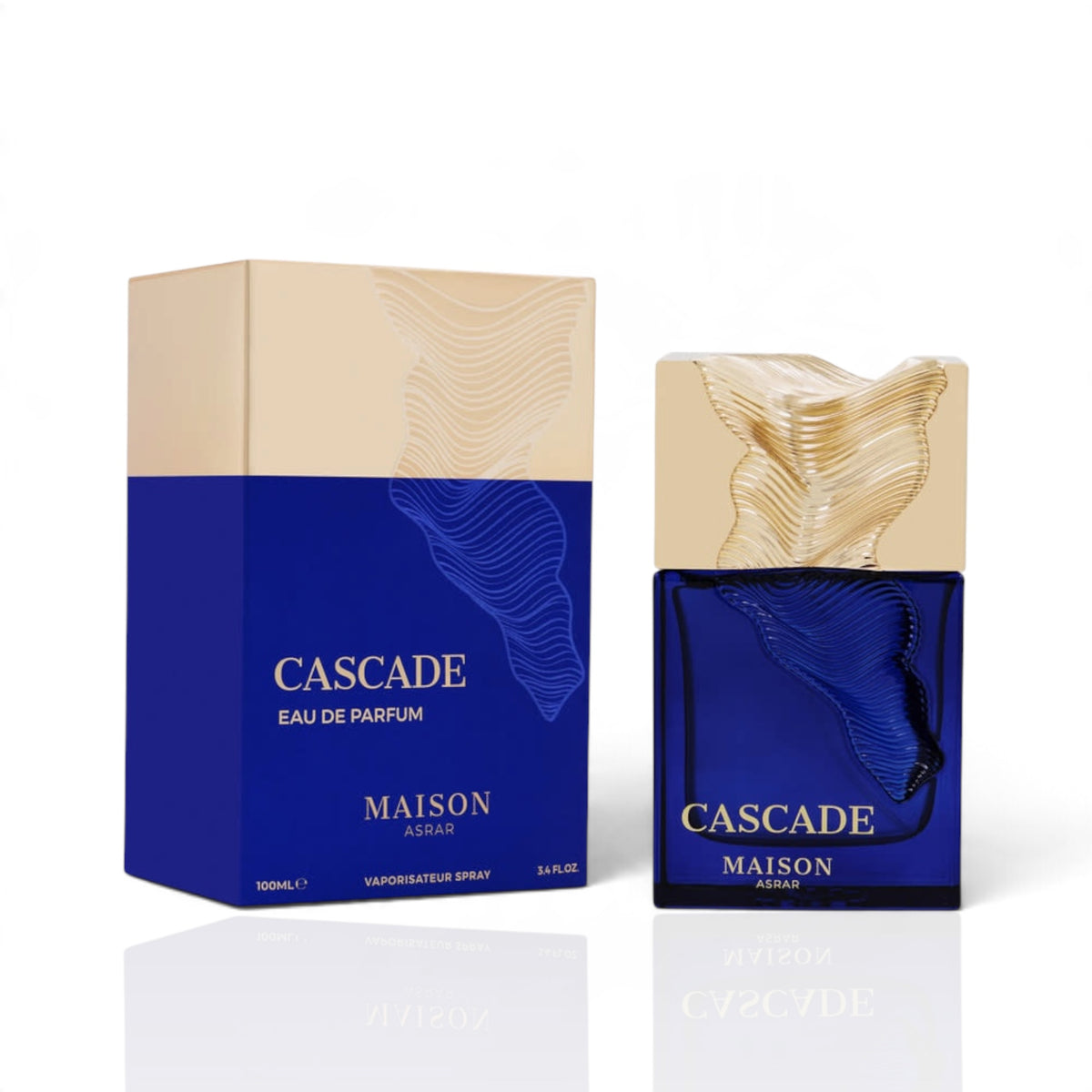 Cascade by Maison Asrar Eau de Parfum 100ml perfume bottle and packaging