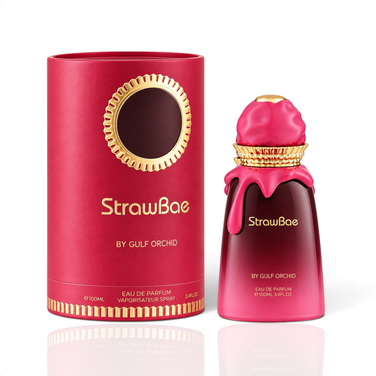 StrawBae by Gulf Orchid Eau de Parfum 100ml perfume bottle and packaging
