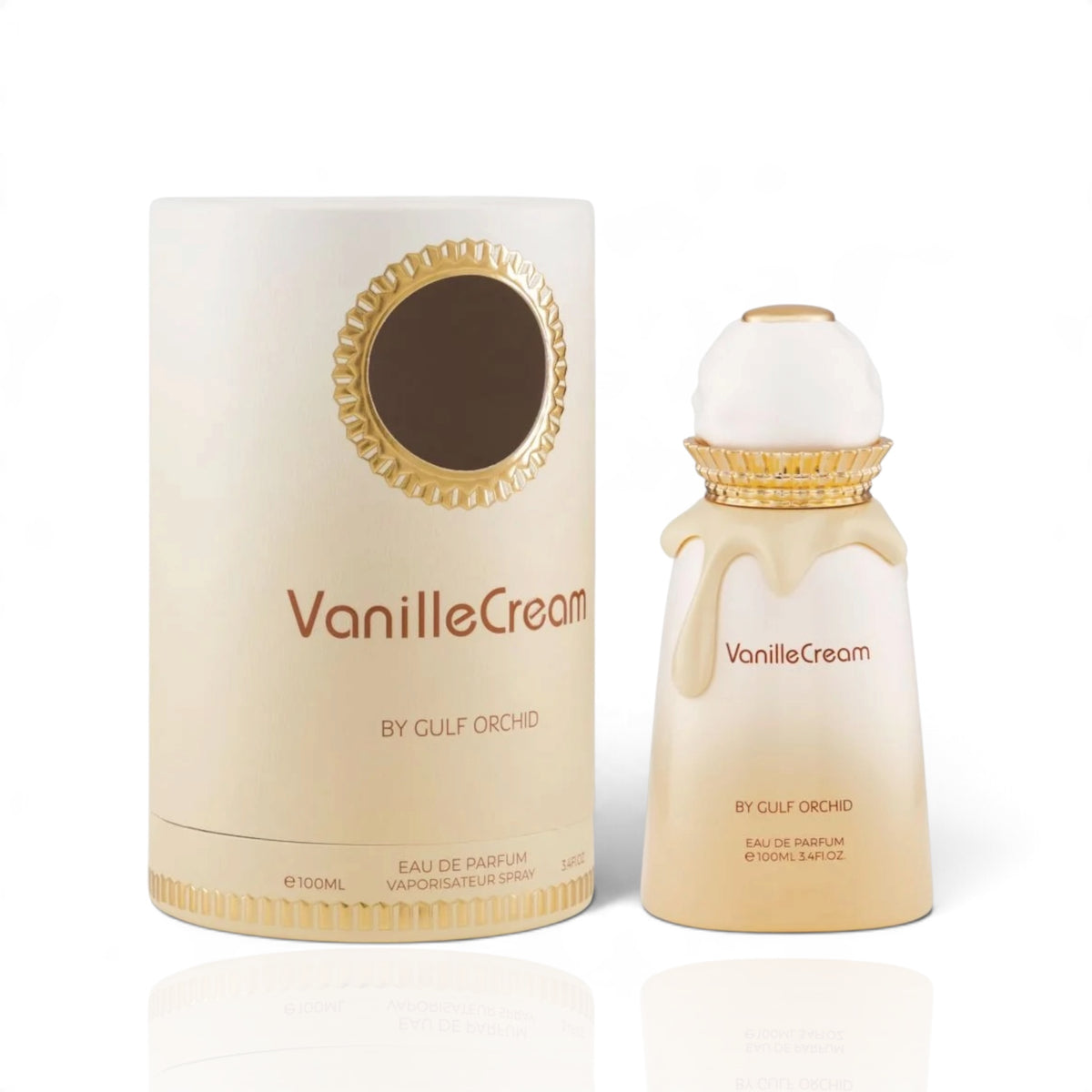 Vanille Cream by Gulf Orchid Eau de Parfum 100ml perfume bottle and packaging