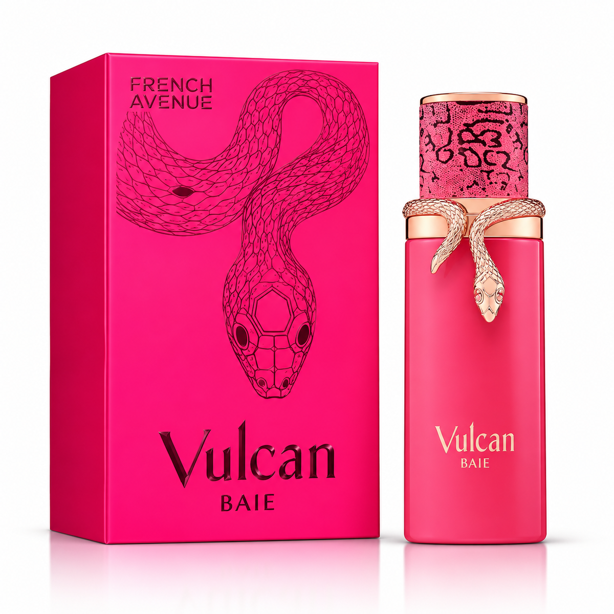 Vulcan Baie by French Avenue Eau de Parfum 100ml perfume bottle and packaging
