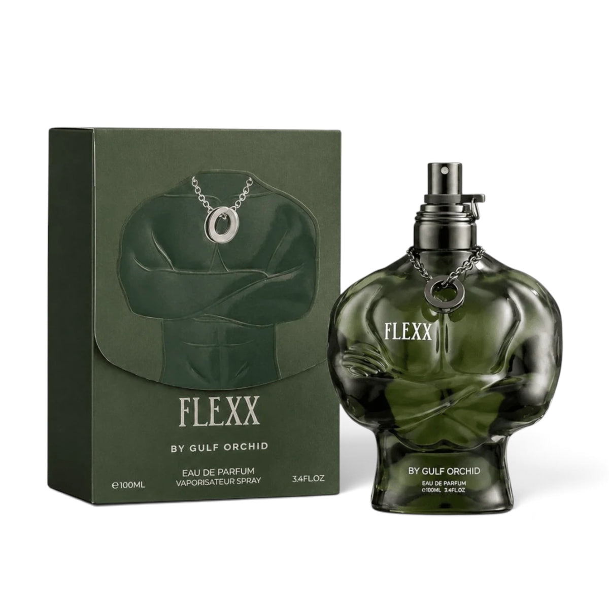 Flexx by Gulf Orchid Eau de Parfum 100ml perfume bottle and packaging