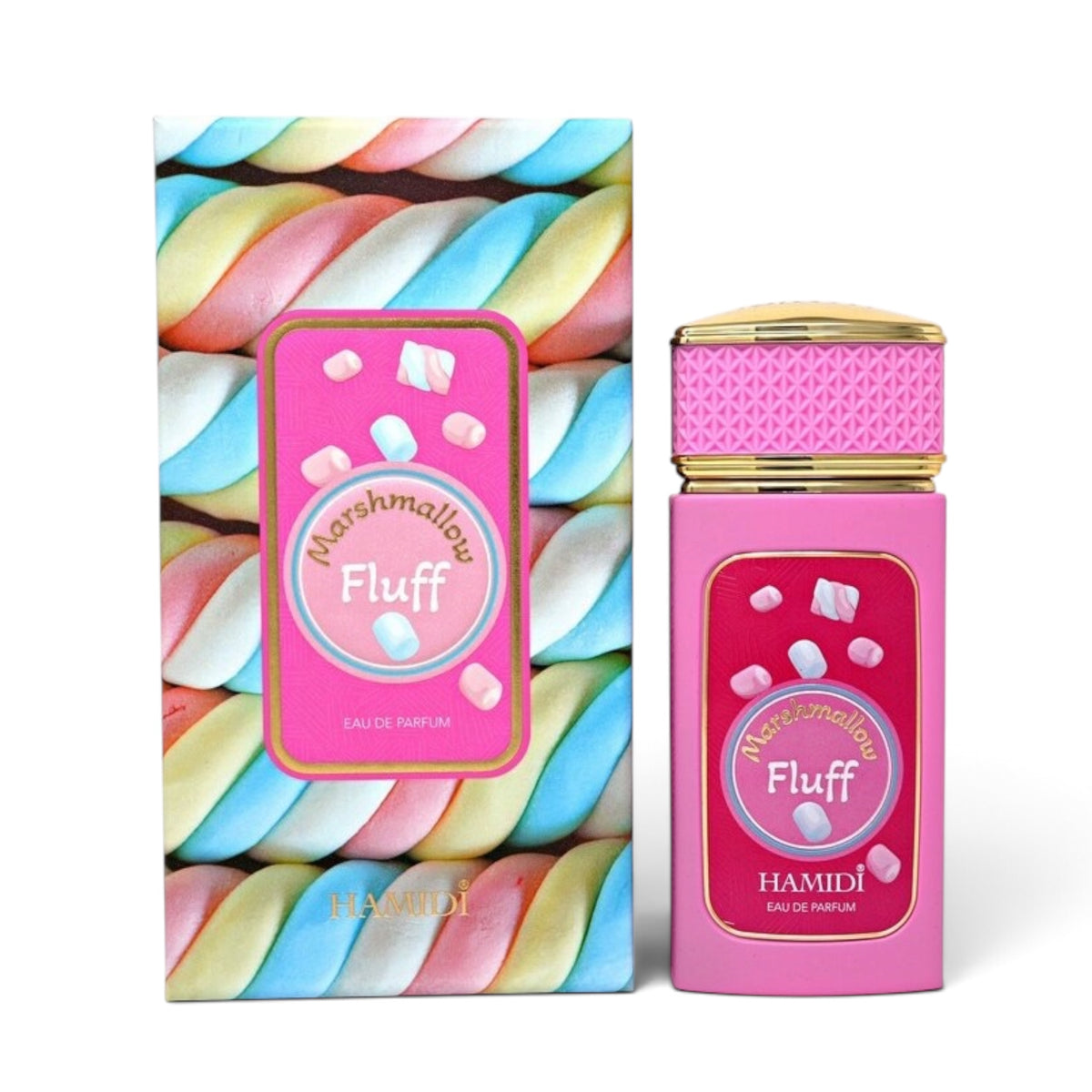 Marshmallow Fluff by Hamidi Eau de Parfum 100ml perfume bottle and packaging