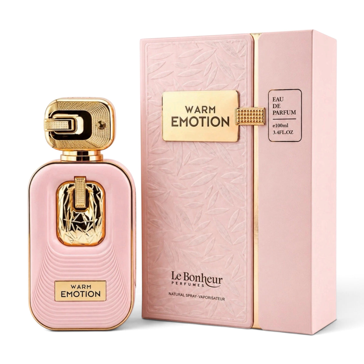 Warm Emotion by Almas Eau de Parfum 100ml perfume bottle and packaging