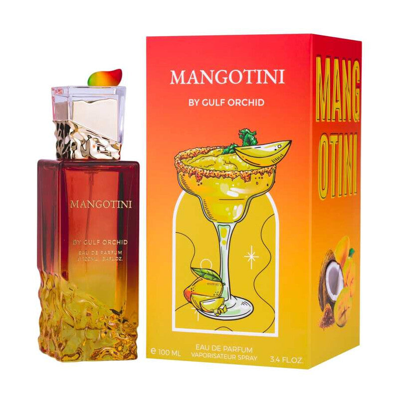 Mangotini by Gulf Orchid Eau de Parfum 100ml perfume bottle and packaging
