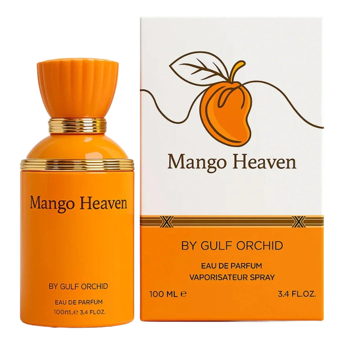 Mango Heaven by Gulf Orchid Eau de Parfum 100ml perfume bottle and packaging