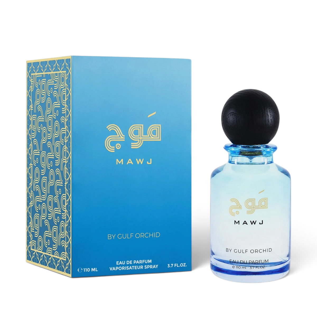 Mawj by Gulf Orchid Eau de Parfum 100ml perfume bottle and packaging